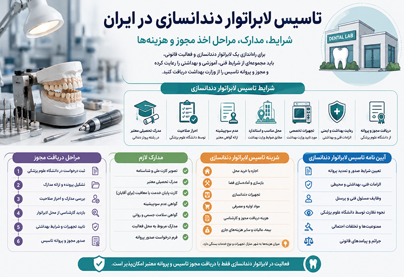 تاسیس لابراتور دندانسازی